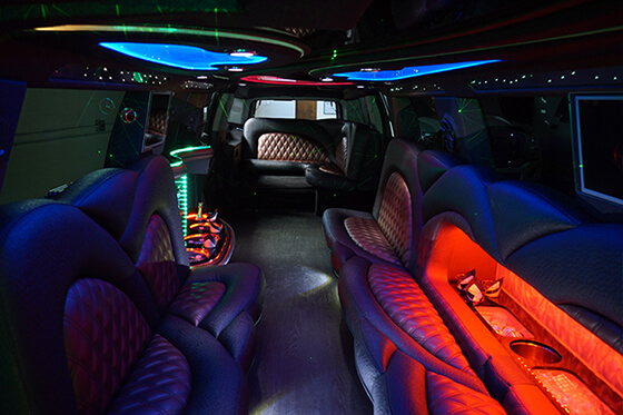 Limo plush leather seating